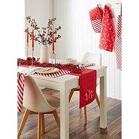 Catherine Lansfield Christmas Candy Cane Table Runner