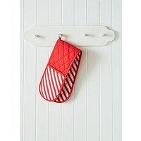 Catherine Lansfield Christmas Candy Cane Double Oven Glove