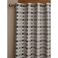 Catherine Lansfield Wilson Check Thermal Blackout Curtain 66X54Cm