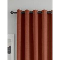 Catherine Lansfield Wilson Velvet Thermal Blackout Eyelet Curtains