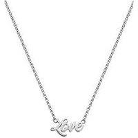 Hot Diamonds Hd X Tg Italic Name Necklace - Belcher Chain