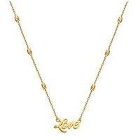 Hot Diamonds Hd X Tg Italic Name Necklace - Oval Bead Chain