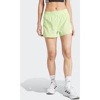Adidas Womens Own The Run Shorts - Pulse Lime Green
