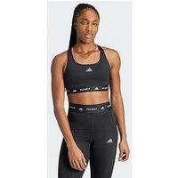 Adidas Womens Training Tech Fit Midi Support Bra - Black