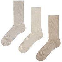 Glenmuir 3Pk Leisure Socks - Oatmeal