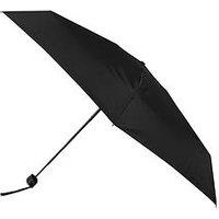 Totes Compact Flat Black Umbrella