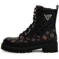 Guess Badae Combat Boot - Black