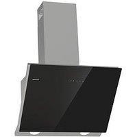 Hisense Ch6In14Bxbuk 60Cm Black Glass Angled Cooker Hood - Jet Black