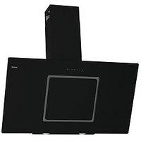 Hisense Ch10In14Bbuk 100Cm Black Glass Angled Cooker Hood - Jet Black