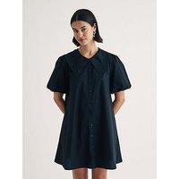 Nobodys Child Collar Detail Mini Dress - Black