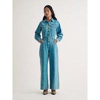 Nobodys Child Denim Long Sleeve Jumpsuit - Blue