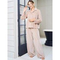 Jim Jam The Label Jimjam Ribbed Revere Pyjama Set