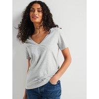 Everyday The Essential V Neck T-Shirt - Grey