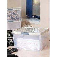 Wham Set Of 3 25.5L Clip Top Square Box & Lid