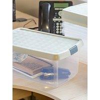 Wham Set Of 4 10.5L Clip Top Rectangular Box & Lid