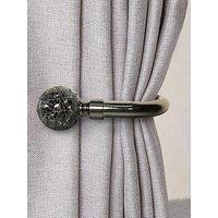 The Very Collection Crackle Glass Finial & Holdback