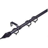 Very Home Value Spiral Finial 19 Mm Extendable Curtain Pole
