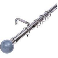 Very Home Painted Ball Finial Extendable Curtain Pole