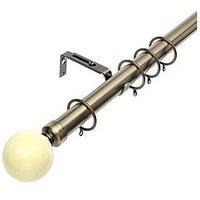 Very Home Painted Ball Finial Extendable Curtain Pole