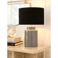 The Very Collection Reava Black/White Table Lamp