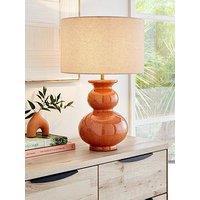 Very Home Golden Hour Reactive Glaze Table Lamp