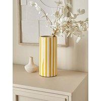 Very Home Yellow Striped Vase