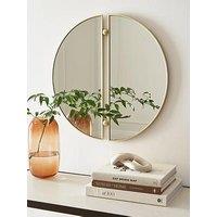 Michelle Keegan Home Metal Spliced Mirror - Gold 60X63Cm