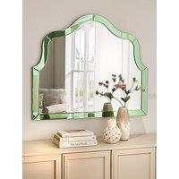 Very Home Green Decorative Edged Mirror 85X100Cm