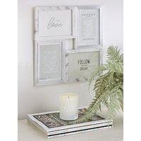 Very Home Marble/Silver 4 Cluster Gallery Frame 34X34Cm