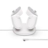 Meta Quest Compact Charging Dock - Works With Meta Quest 3/3S - Extended Headset Charging Cable - Wireless Charging For Touch Plus Controllers