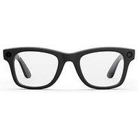 Ray-Ban Meta Wayfarer Large Glasses - Matte Black, Clear To G15 Green Transitions