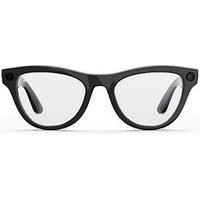 Ray-Ban Meta Skyler Glasses - Shiny Black, Clear To Amethyst Transitions