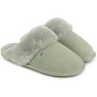 Just Sheepskin Duchess Mule Slippers - Green