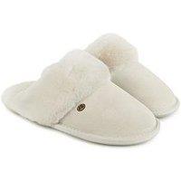 Just Sheepskin Duchess Mule Slippers - Cream