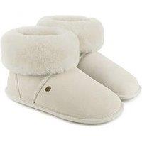 Just Sheepskin Albery Slipper Bootie Slipper - Cream