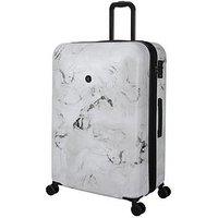 It Luggage Sheen Greyscale Marble Large Suitcase