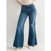 Wrangler Wanderer Wide Leg Jean-Blue