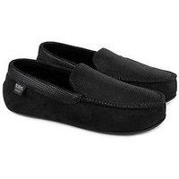 Totes Isotoner Square Patterned Moccasin Slipper