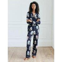 Chelsea Peers Button Up Long Set - Poly