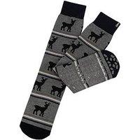 Totes 1 Pair Original Stag Slipper Socks