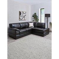 Very Home Marlow Right Hand Corner Leather Chaise Sofa