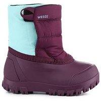 Decathlon Kids' Warm Baby Apres-Ski Snow Boots - Purple/Turquoise