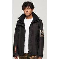 Superdry Hooded Yachter Windbreaker Jacket - Black