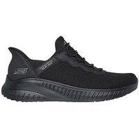 Skechers Wide Fit Slip-Ins Bobs Squad Sport Trainer - Black