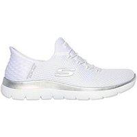 Skechers Wide Fit Summits Diamond Dream Slip-Ins Trainer - White