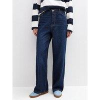 New Look Blue Adalae High-Waist Wide Leg Jeans