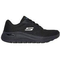 Skechers Wide Fit Arch Fit 2.0- Big League Trainer - Black