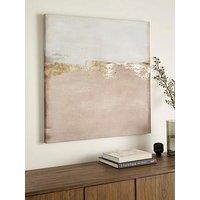Very Home Abstract Gold Foil Hand-Touched Printed Canvas