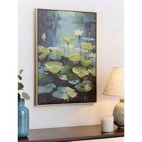 Very Home Lily Pad Capped Printed Canvas Wall Art