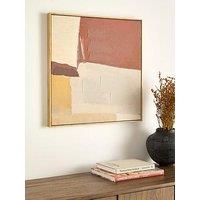 Very Home Capped Abstract Printed Canvas Print With Hand-Painted Detail